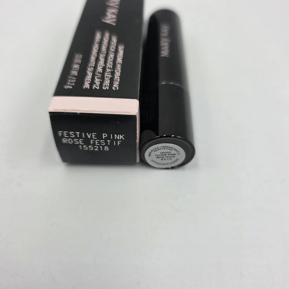 Mary Kay Supreme Hydrating Lipstick Festive Pink .11 oz. New in Box